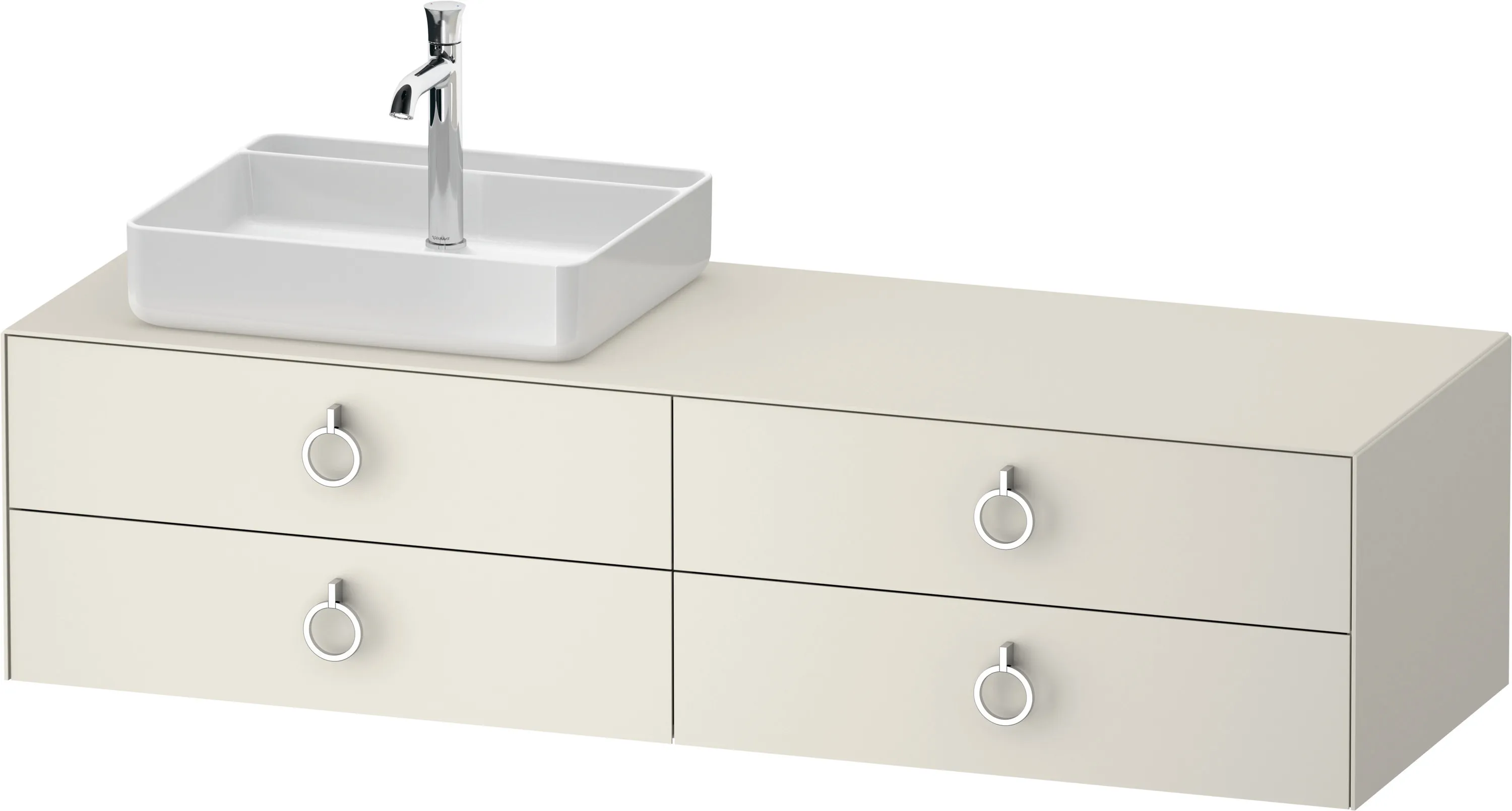 Duravit Waschtischunterschrank wandhängend „White Tulip“ 160 × 40,8 × 55 cm