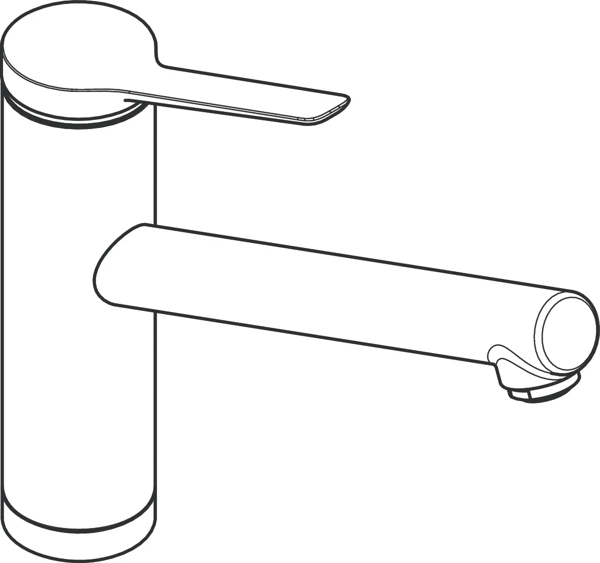Hansgrohe Zesis M33 Einhebel-Küchenmischer 160, Vorfenstermontage, 1jet Chrom