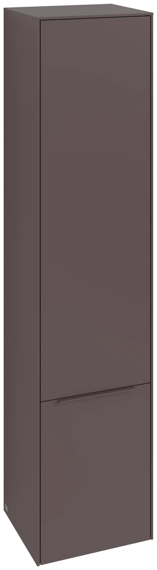 Villeroy & Boch Hochschrank Subway 3.0, Eckig Dark Berry, 400x1710x346 mm, 2 Türen, SoftClosing, Wandmontage