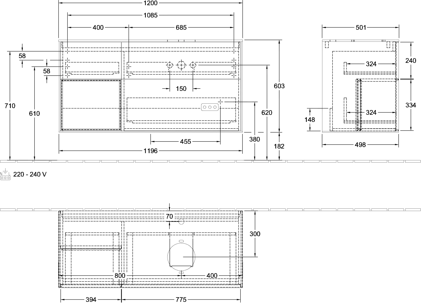 Villeroy & Boch Finion Waschbeckenunterschrank F80 1200x603x501mm Olive Matt Villeroy & Boch Finion Waschbeckenunterschrank F80 1200x603x501mm Olive Matt