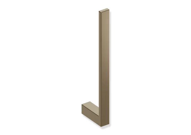 HEWI Reservepapierhalter System 900Q, 2-fach, PVD bronze gebürstet, Edelstahl, 20 mm breit, 238 mm hoch, 63 mm tief