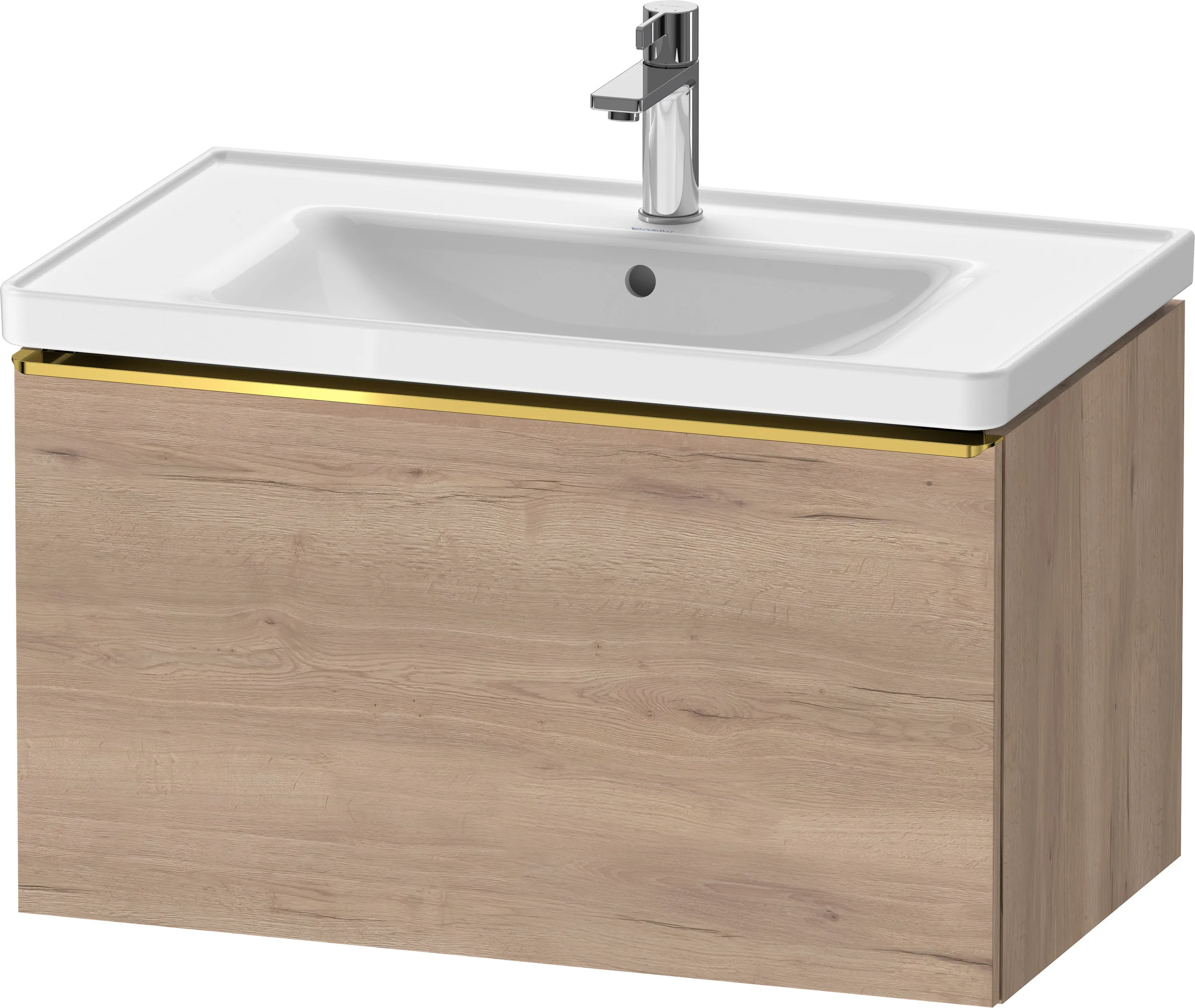 Duravit Waschtischunterschrank wandhängend „D-Neo“ 78,4 × 44 × 45,2 cm Eiche Marmoriert