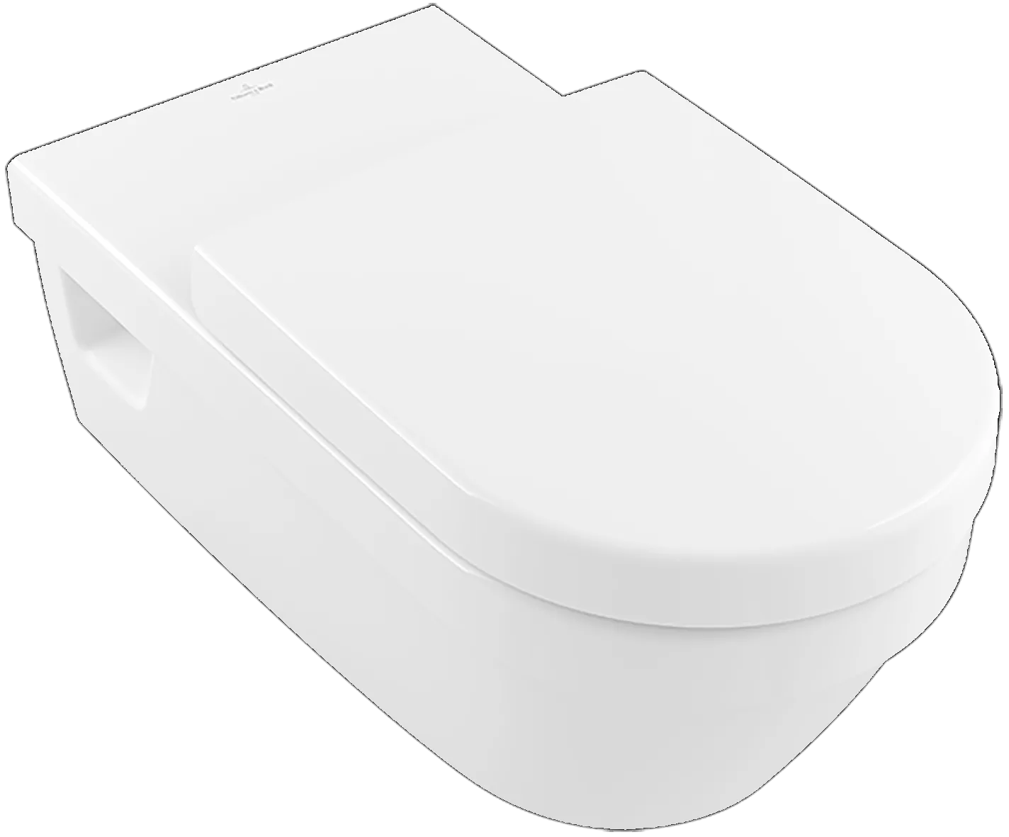 Wand-Tiefspül-WC Combi-Pack DirectFlush „ViCare“ mit Klappgriff „ViCare Design“ 37 × 32,5 × 70 cm in Weiß Alpin, ohne Spülrand Wand-Tiefspül-WC Combi-Pack DirectFlush „ViCare“ mit Klappgriff „ViCare Design“ 37 × 32,5 × 70 cm in Weiß Alpin, ohne Spülrand