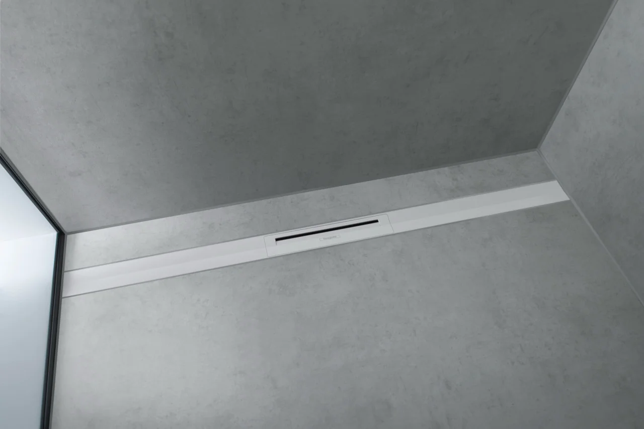 Hansgrohe RainDrain Flex Duschrinne 1000 mm, Mattweiß – höhenverstellbar, zweiseitig montierbar, bis zu 60 l/min Ablaufleistung Hansgrohe RainDrain Flex Duschrinne 1000 mm, Mattweiß – höhenverstellbar, zweiseitig montierbar, bis zu 60 l/min Ablaufleistung