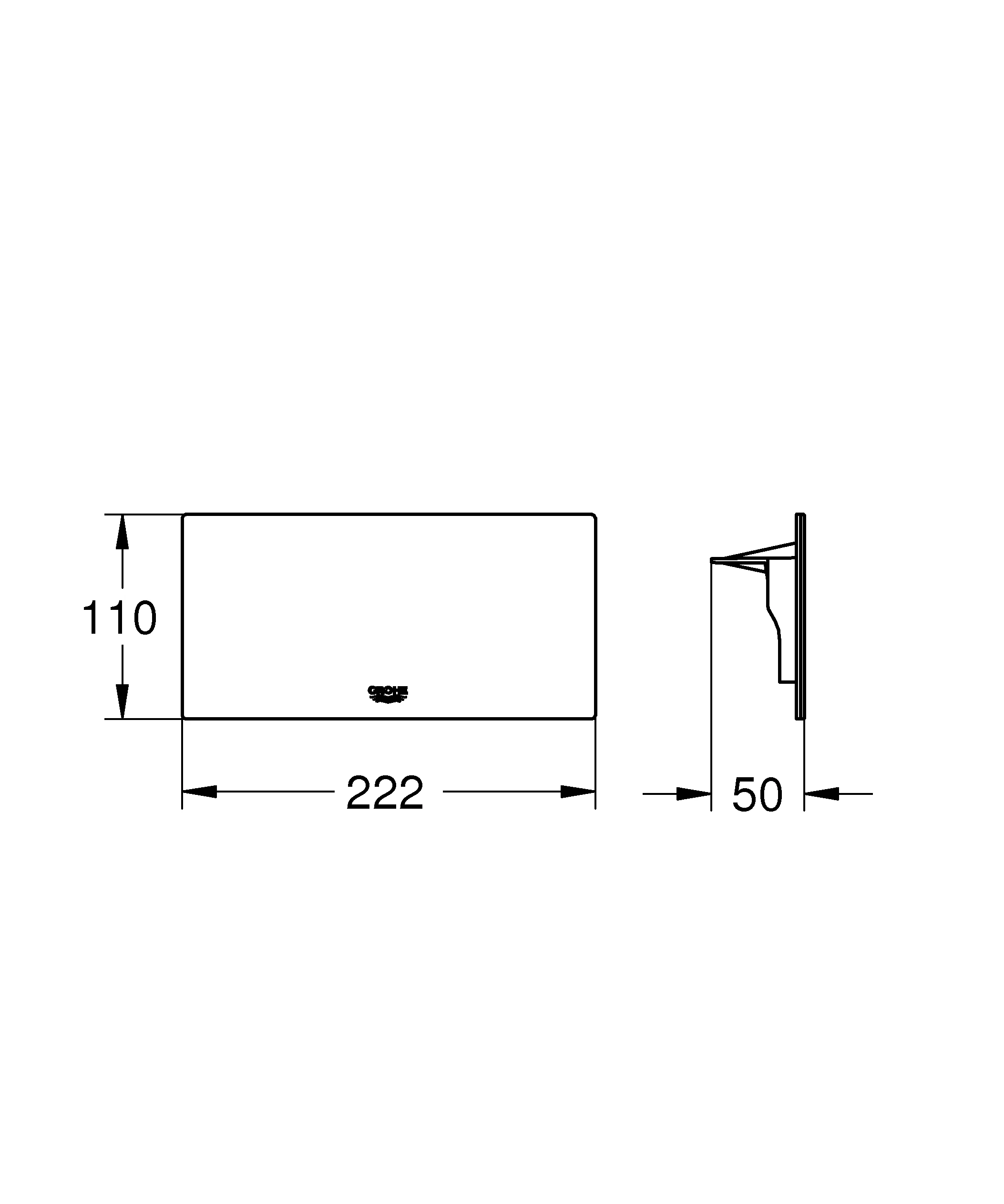 Ablage Plus 40954, passend für 33 553 003, 33 547 003, 33 577 003, chrom