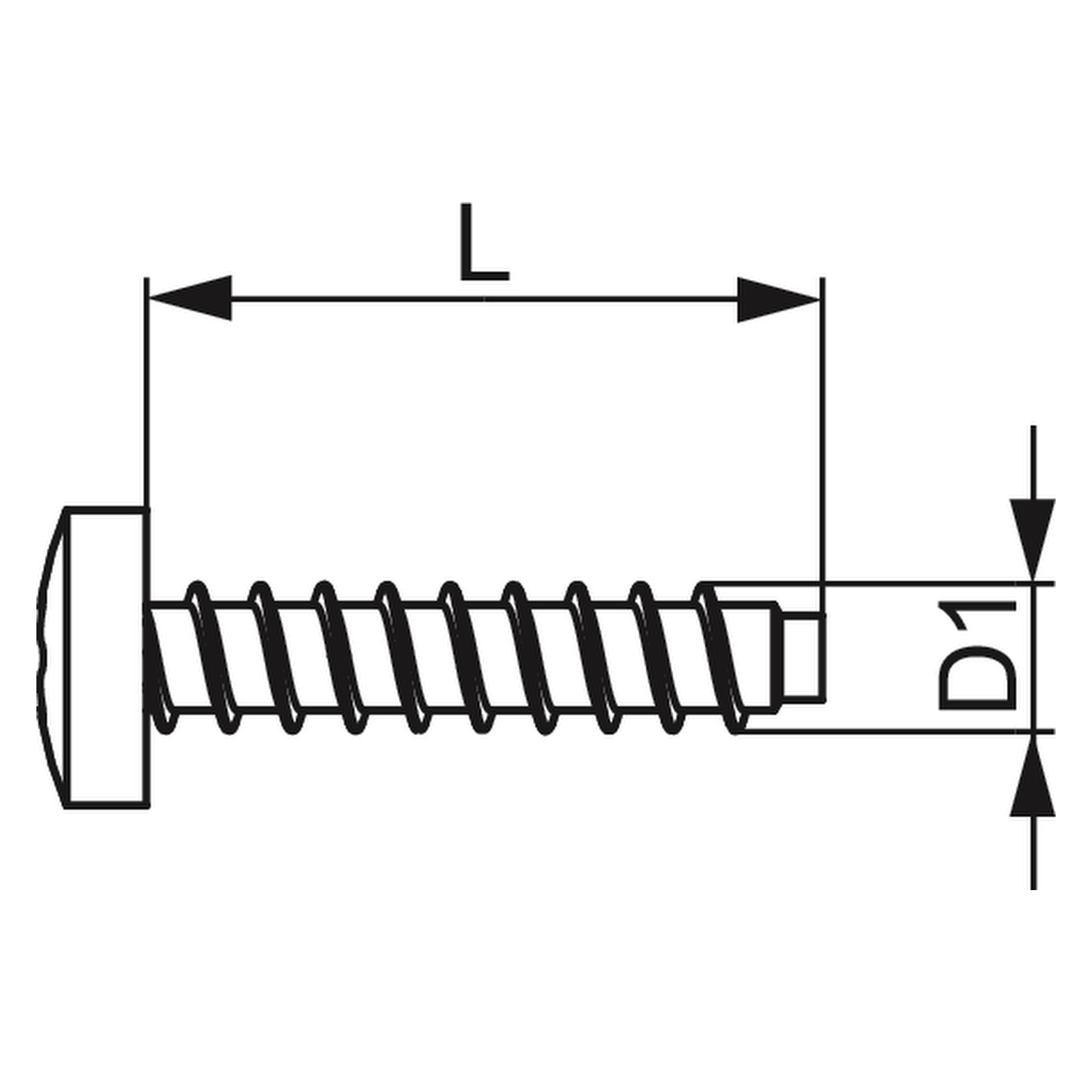Schraube 3,5 × 16 mm für TECE-Halter (100 Stück)