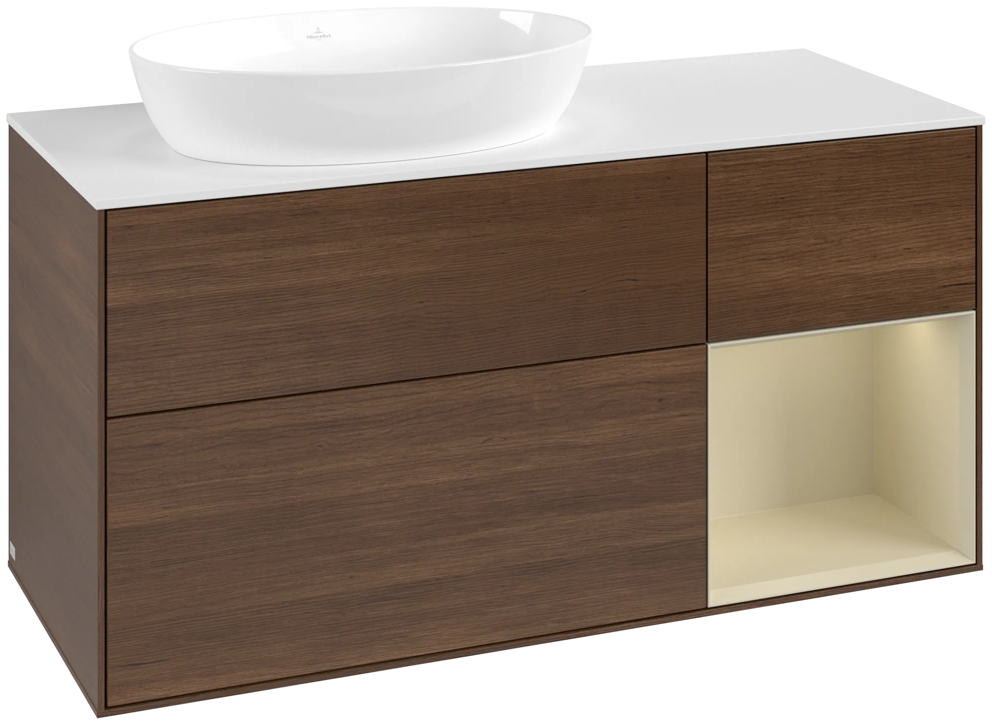 Villeroy & Boch Finion Waschbeckenunterschrank GA5 1200x603x501mm mit Beleuchtung