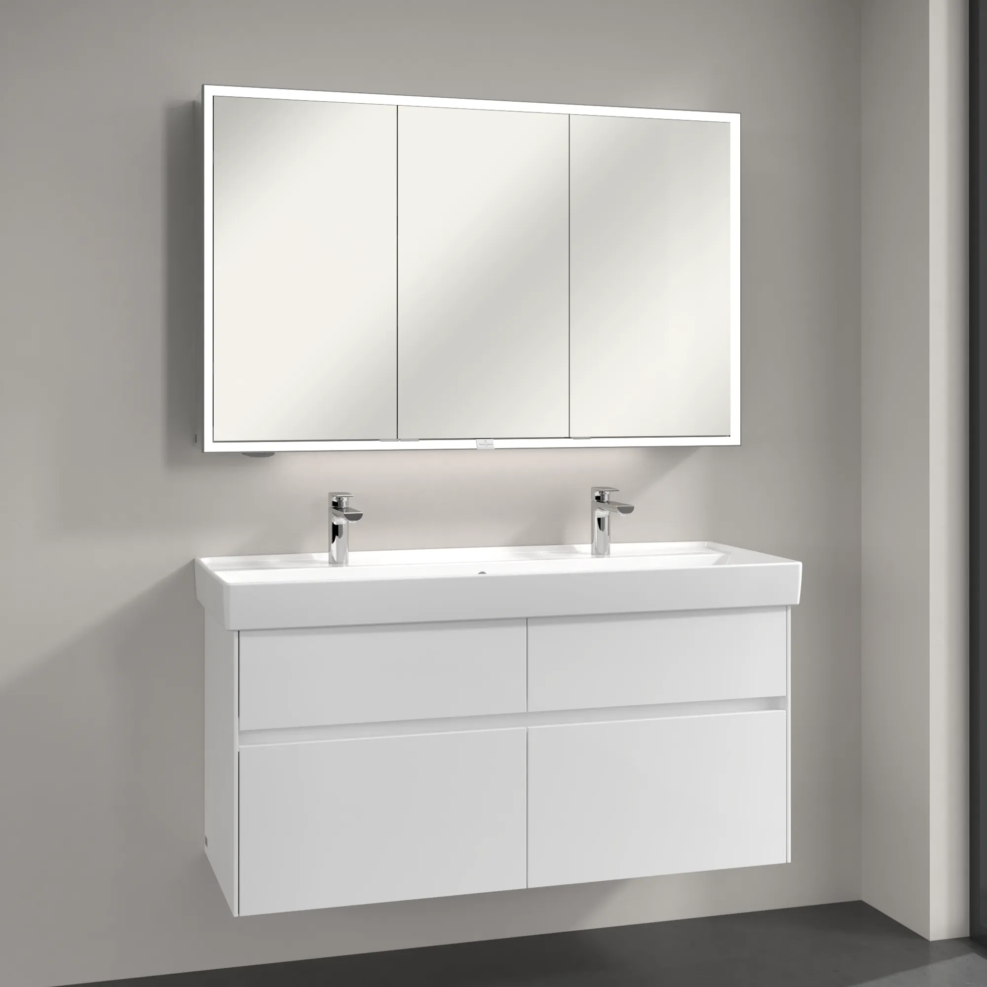 Villeroy & Boch Spiegelschrank „My View Now“ mit Sensorschalter 120 × 75 × 16,8 cm