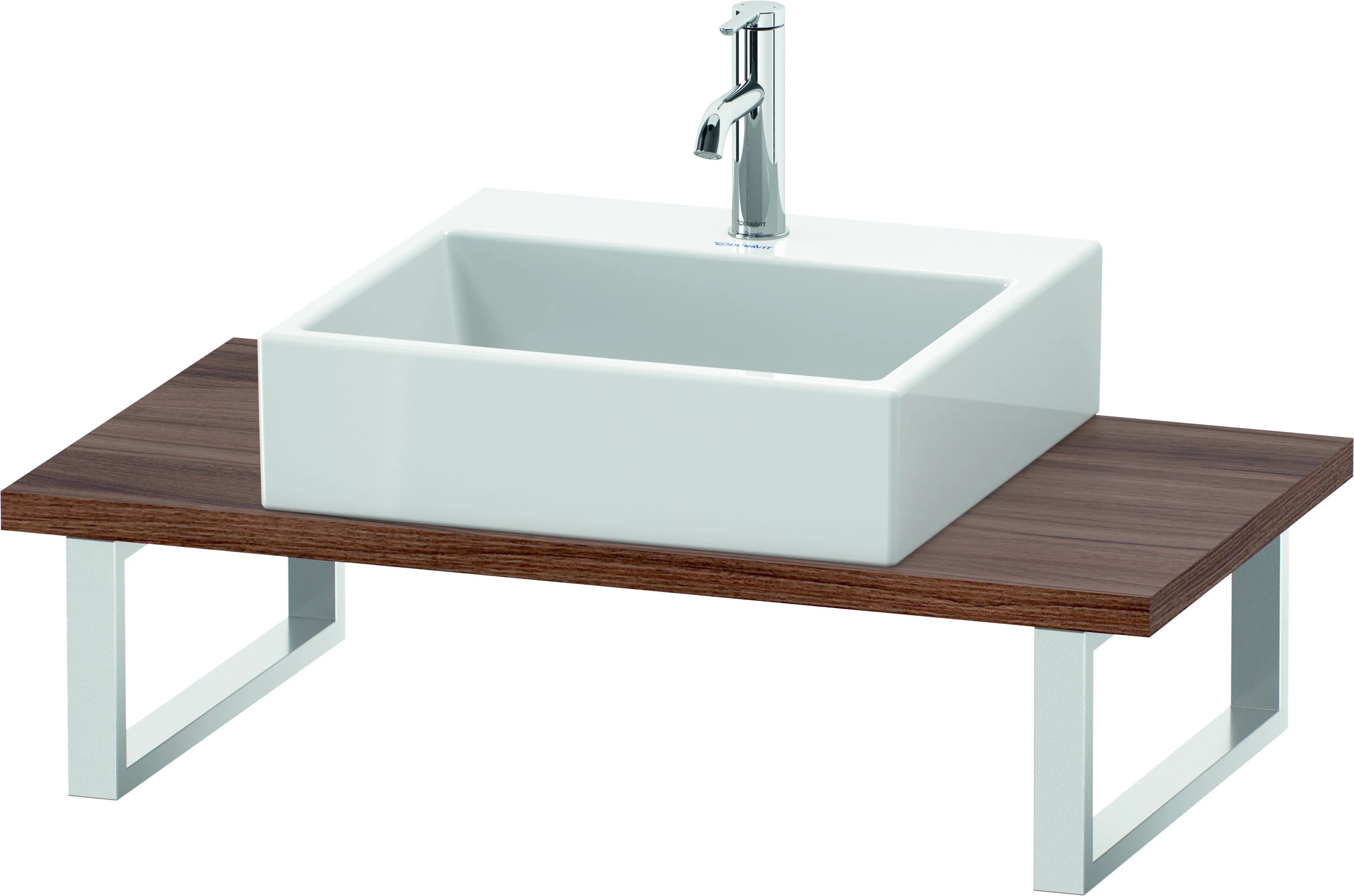 Duravit Konsole „L-Cube“ in Nussbaum Natur Duravit Konsole „L-Cube“ in Nussbaum Natur
