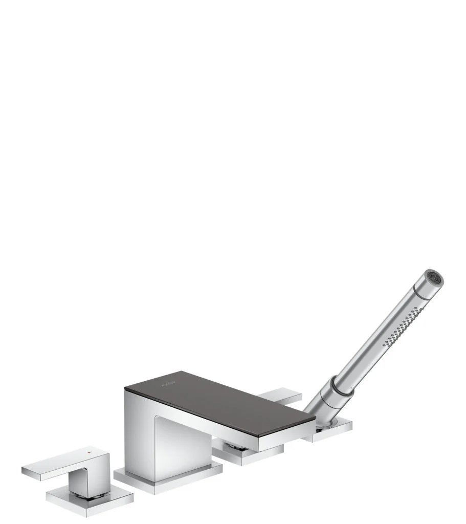 Hansgrohe AXOR MyEdition 4-Loch Wannenrandarmatur Chrom, Ausladung 151 mm, max. Durchfluss 22 l/min, Wannenrandmontage