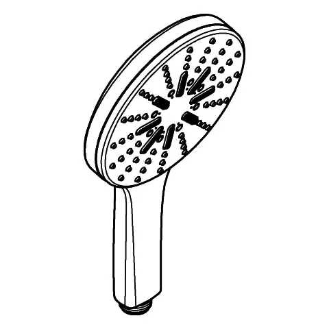 Handbrause „Rainshower Aqua“ 8.5 l/min in chrom Handbrause „Rainshower Aqua“ 8.5 l/min in chrom