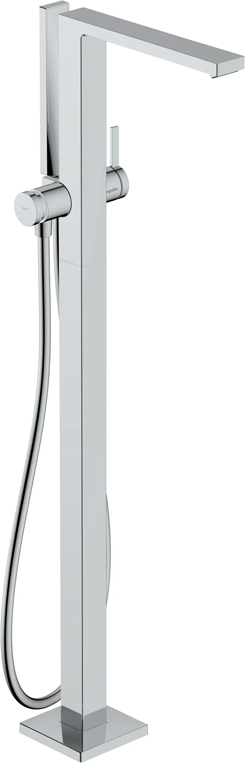 Hansgrohe Tecturis E Einhebel-Wannenmischer bodenstehend Chrom, WaterfallStream Strahlart, PowderRain Handbrause, max. Durchfluss 23,5 l/min Hansgrohe Tecturis E Einhebel-Wannenmischer bodenstehend Chrom, WaterfallStream Strahlart, PowderRain Handbrause, max. Durchfluss 23,5 l/min