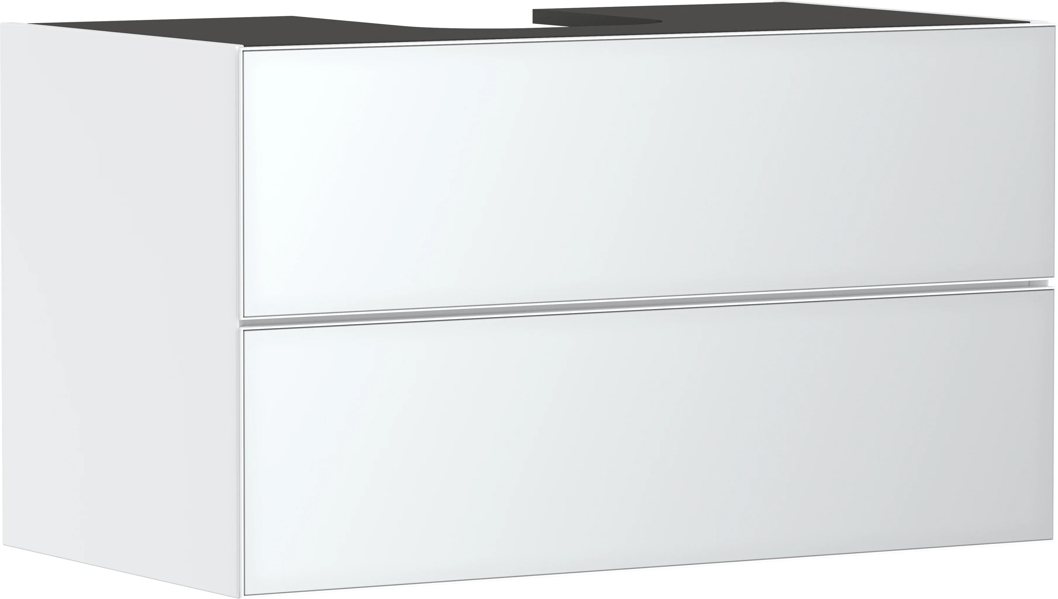 Hansgrohe Xevolos E Waschtischunterschrank Mattweiß 980/550 mm mit 2 Schubkästen, griff- und siphonlos, SoftClose, PushOpen, vormontiert Hansgrohe Xevolos E Waschtischunterschrank Mattweiß 980/550 mm mit 2 Schubkästen, griff- und siphonlos, SoftClose, PushOpen, vormontiert