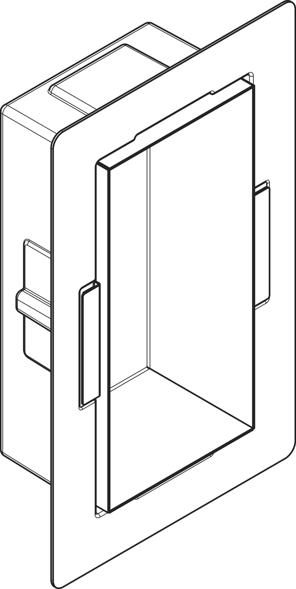 Hansgrohe XtraStoris Minimalistic Wandnische rahmenlos 300⁄150⁄100, Edelstahl gebürstet Hansgrohe XtraStoris Minimalistic Wandnische rahmenlos 300⁄150⁄100, Edelstahl gebürstet