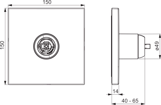 HansaVAROX Duscharmatur Fertigmontageset für Brausebatterie PRO 4055 Rosette eckig Chrom HansaVAROX Duscharmatur Fertigmontageset für Brausebatterie PRO 4055 Rosette eckig Chrom