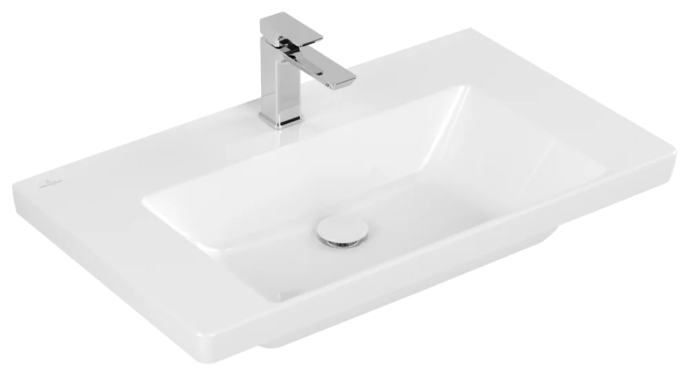 Villeroy & Boch Schrankwaschtisch Subway 3.0, 800x470x165mm, glänzend weiß Alpin, TitanCeram, Wandmontage Villeroy & Boch Schrankwaschtisch Subway 3.0, 800x470x165mm, glänzend weiß Alpin, TitanCeram, Wandmontage