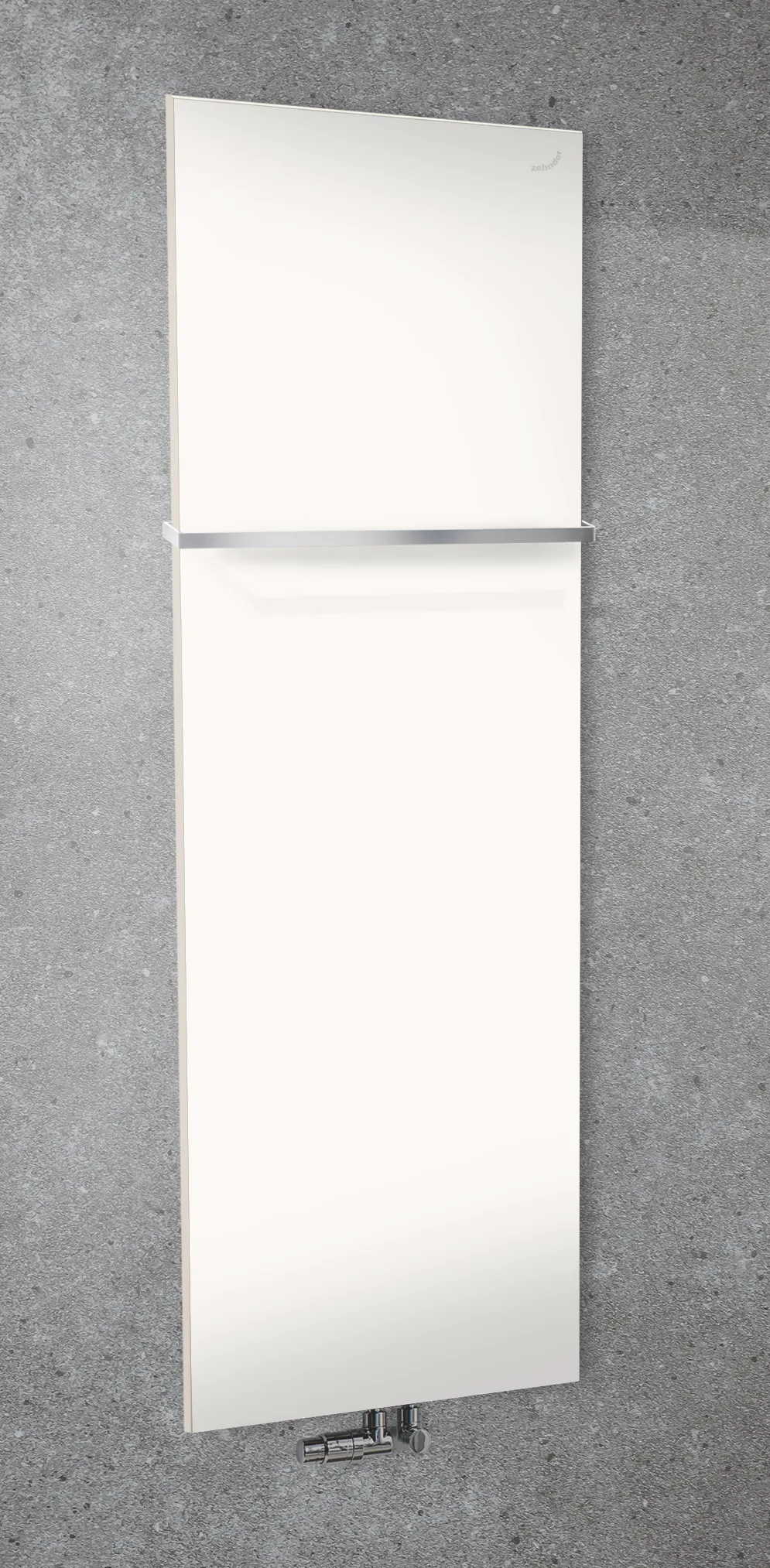 Zehnder Design-Heizkörper „Fina Lean Bar“ für Warmwasser-Zentralheizung mit 50 mm-Mittelanschluss 50 × 180 cm in Beige Quartz