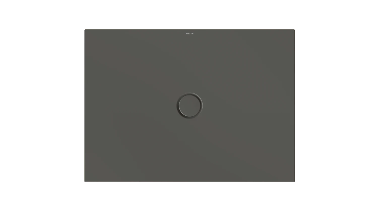 Bette rechteck Duschwanne „BetteFloor“ 1100 × 800 mm mit BetteAntirutsch Pro, ohne Oberflächenveredelung, ohne Wannenträger, in Anthracite