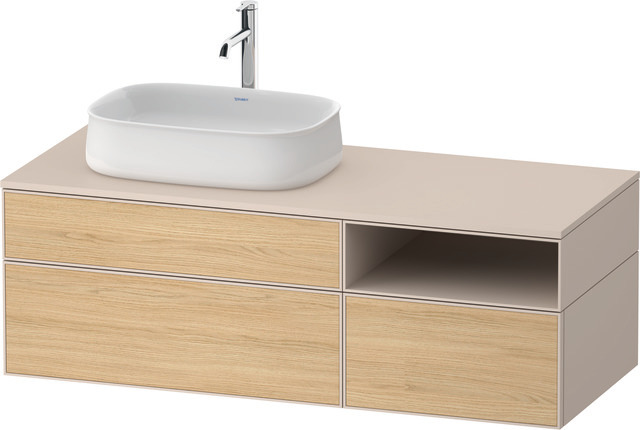 Duravit Waschtischunterschrank wandhängend „Zencha“ 130 × 44,2 × 55 cm