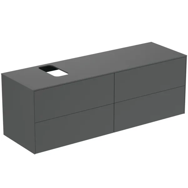 Ideal Standard Waschtischunterschrank Conca, 4 Auszüge, Anthrazit