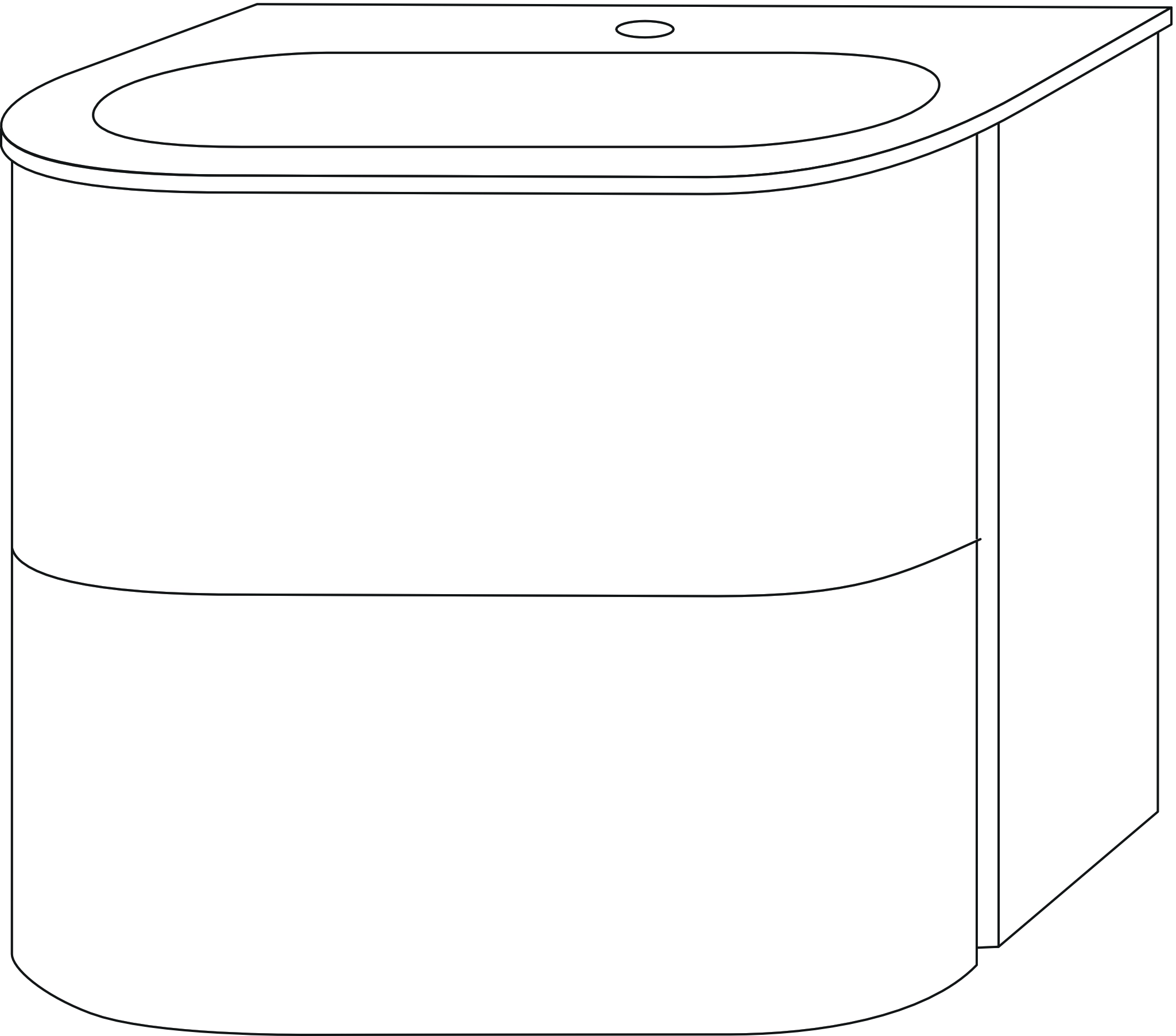 Sanipa 4balance Keramik-WT Set – Waschtisch inkl. LED-Beleuchtung, Keramik Weiß-Alpin Sanipa 4balance Keramik-WT Set – Waschtisch inkl. LED-Beleuchtung, Keramik Weiß-Alpin