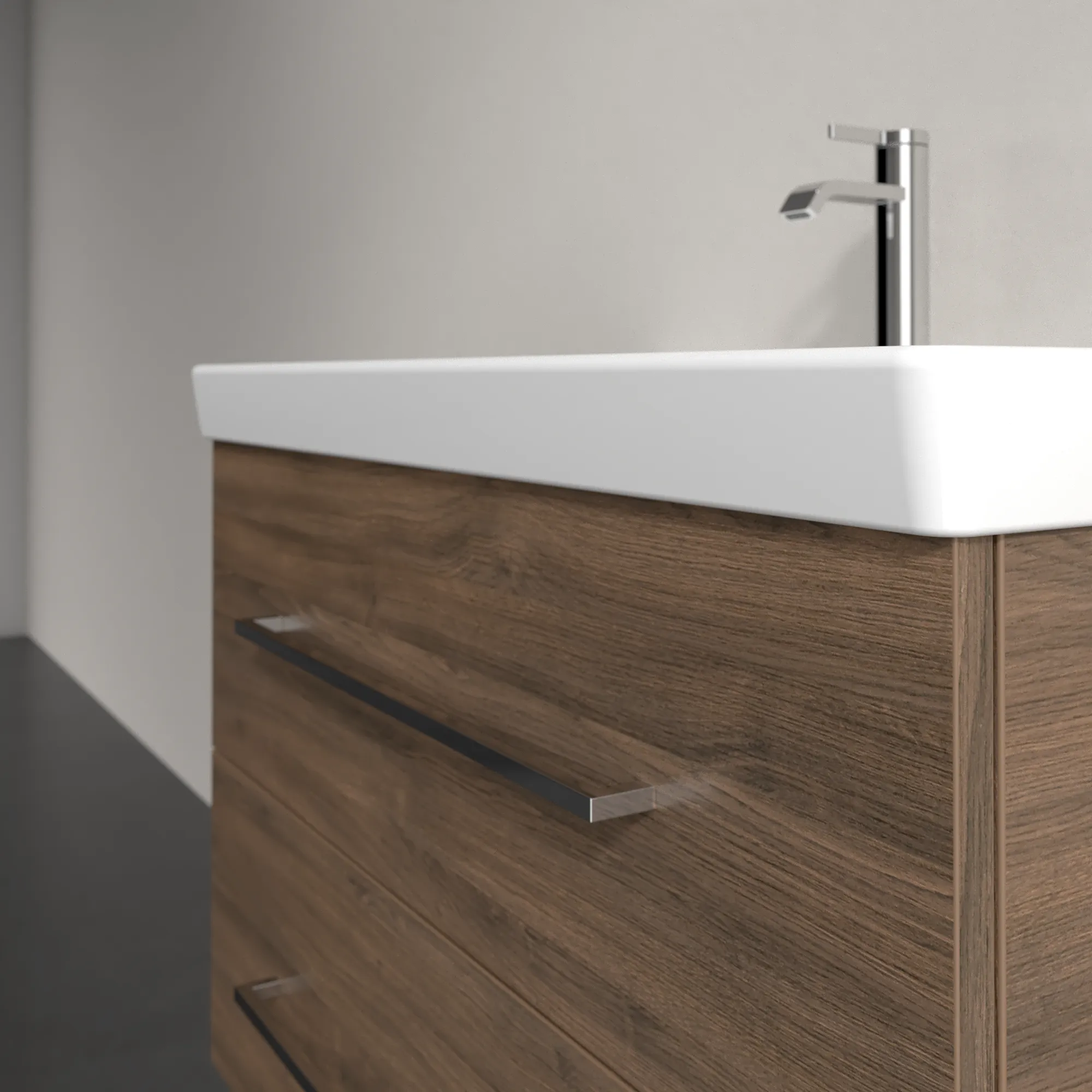 Villeroy & Boch Waschtischunterschrank „Avento“ für Schrankwaschtisch 780 × 514 × 452 mm Arizona Oak, Soft Closing