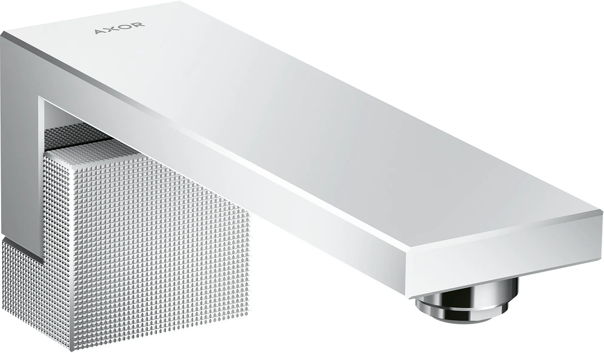 Hansgrohe AXOR Edge Wanneneinlauf Diamantschliff Chrom, Ausladung 190 mm, Wandmontage, max. Durchflussmenge 23 l/min bei 3 bar, Anschluss G 1/2, Normalstrahl Hansgrohe AXOR Edge Wanneneinlauf Diamantschliff Chrom, Ausladung 190 mm, Wandmontage, max. Durchflussmenge 23 l/min bei 3 bar, Anschluss G 1/2, Normalstrahl