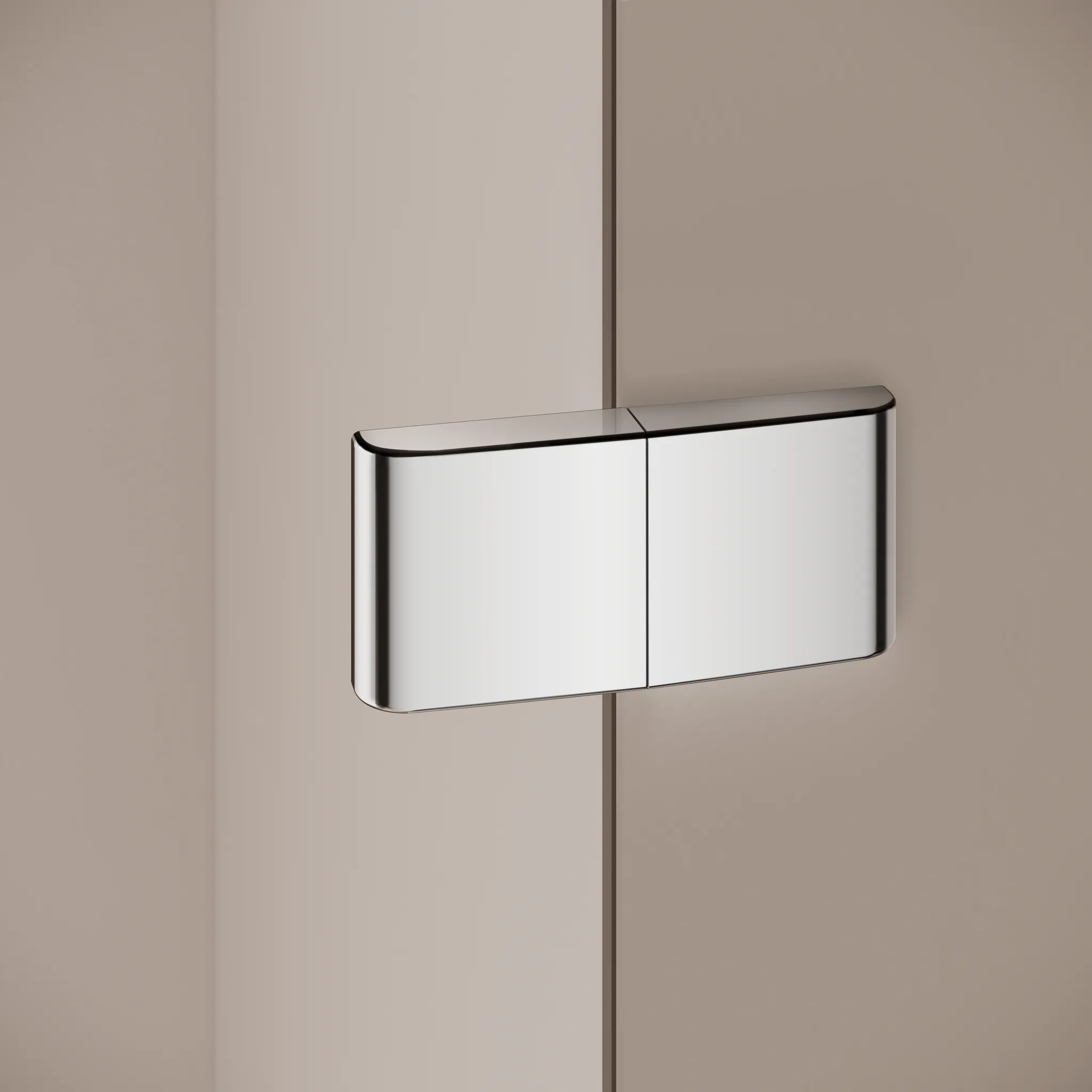 Kermi Duschdesign MENA Viertelkreis-Duschkabine ME P50, Silber Hochglanz, 2000x900 mm