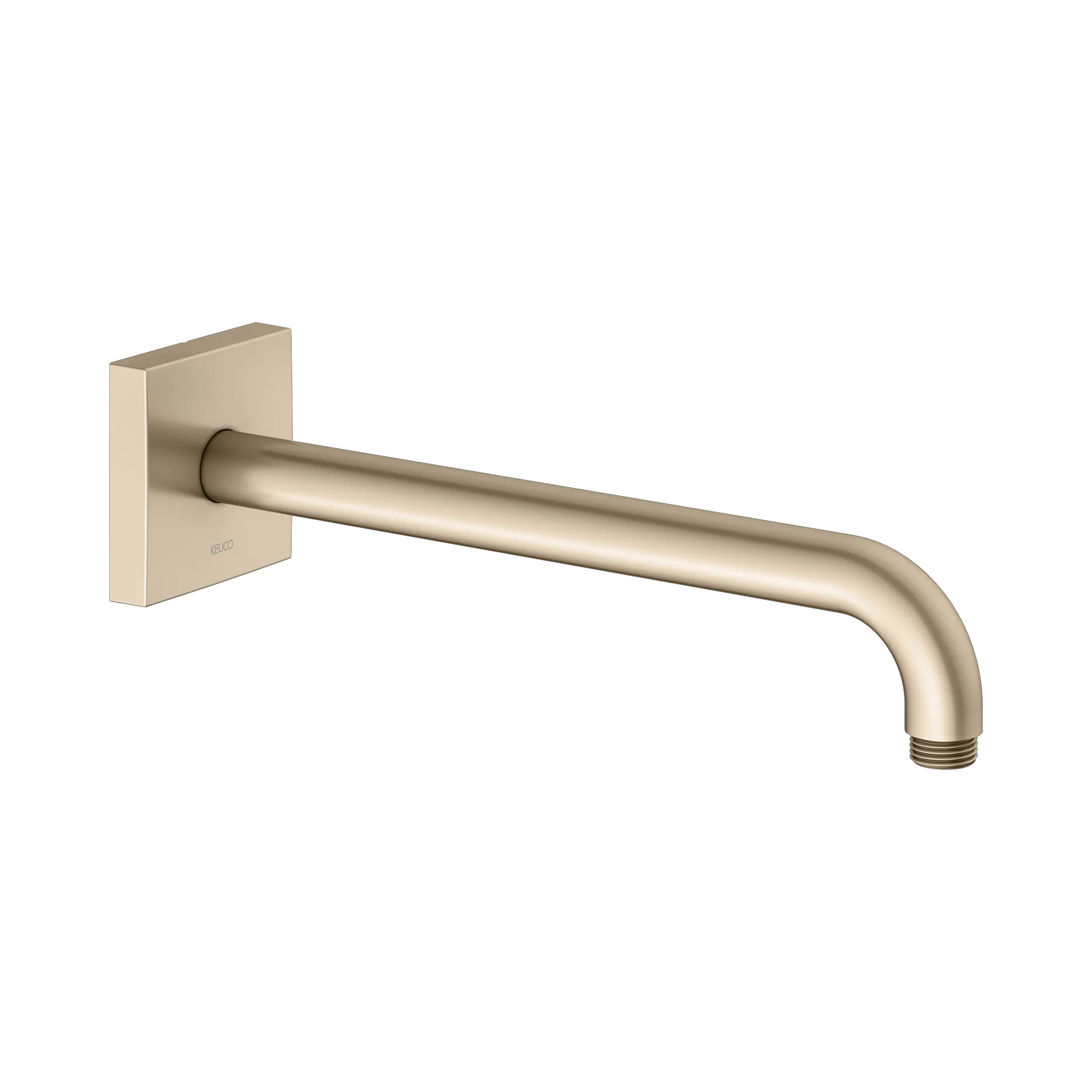 KEUCO Brausearm Wandmontage eckig Ausladung 300 mm Bronze gebürstet