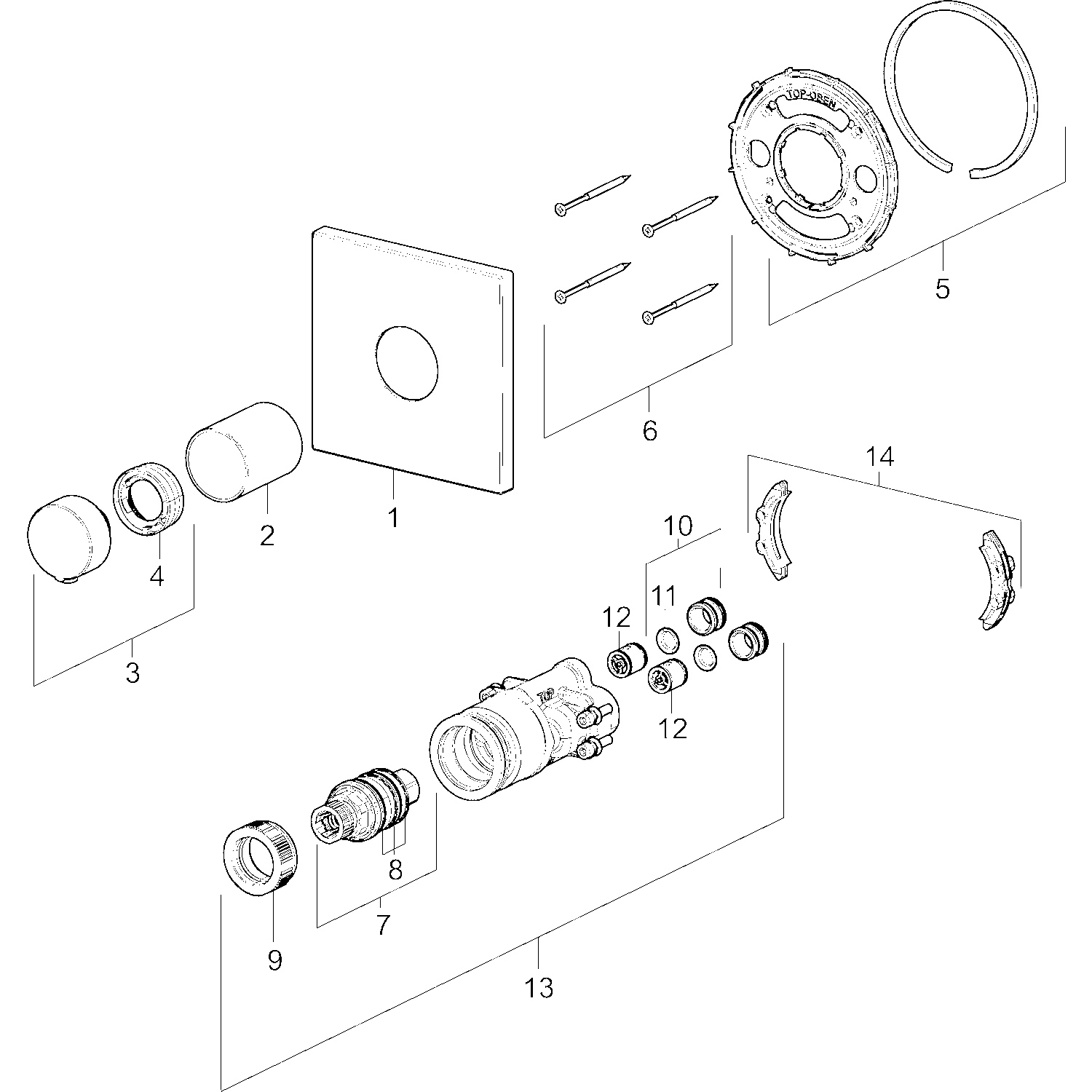 HansaVAROX Wannen- und Brausearmatur Wandmontage Chrom HansaVAROX Wannen- und Brausearmatur Wandmontage Chrom