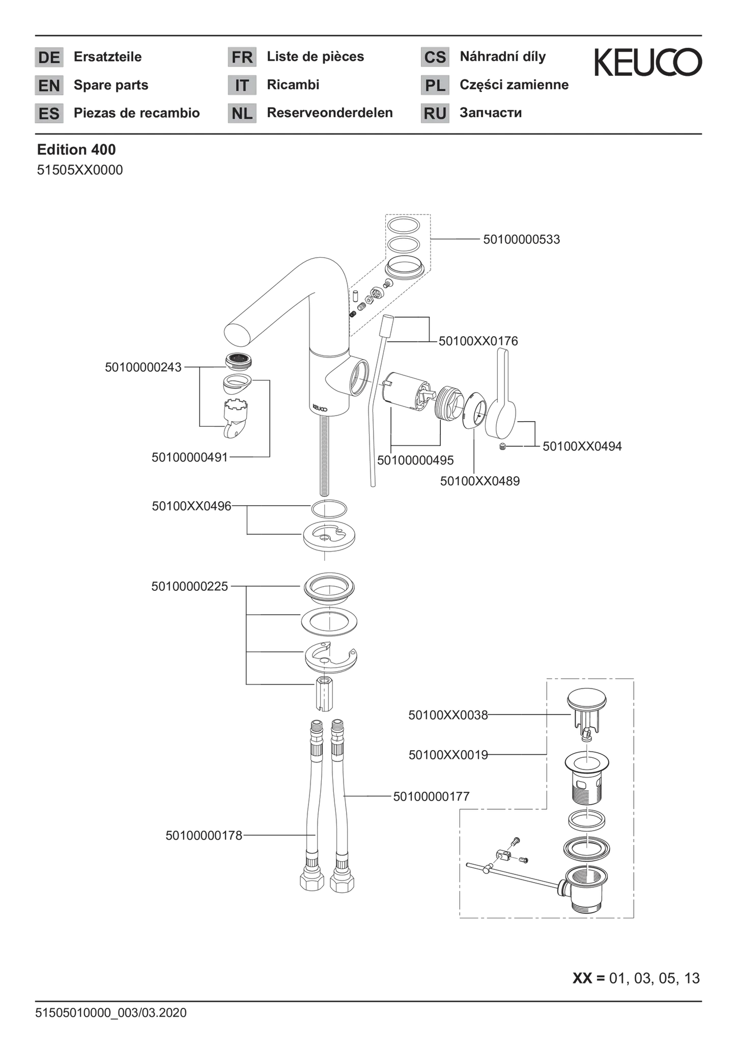 Edition 400 51505030000 Einhebel-Waschtischmischer 150 mit Zugstangen-Ablaufgarnitur schwenkbar Bronze gebürstet Edition 400 51505030000 Einhebel-Waschtischmischer 150 mit Zugstangen-Ablaufgarnitur schwenkbar Bronze gebürstet