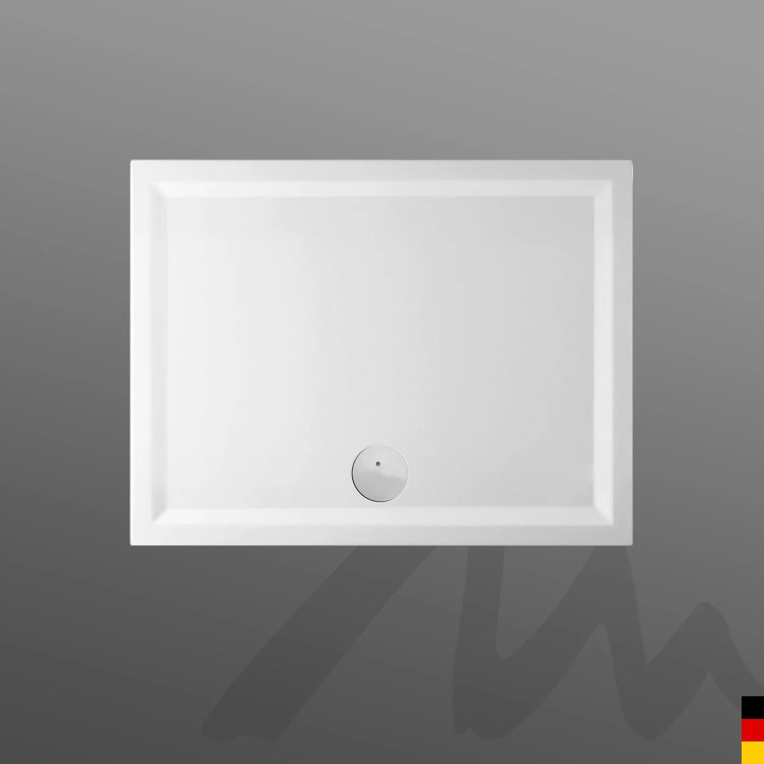 Mauersberger lupina Acryl-Duschwanne Rechteckform lupina 130⁄100 SF 1300x1000x50, weiß