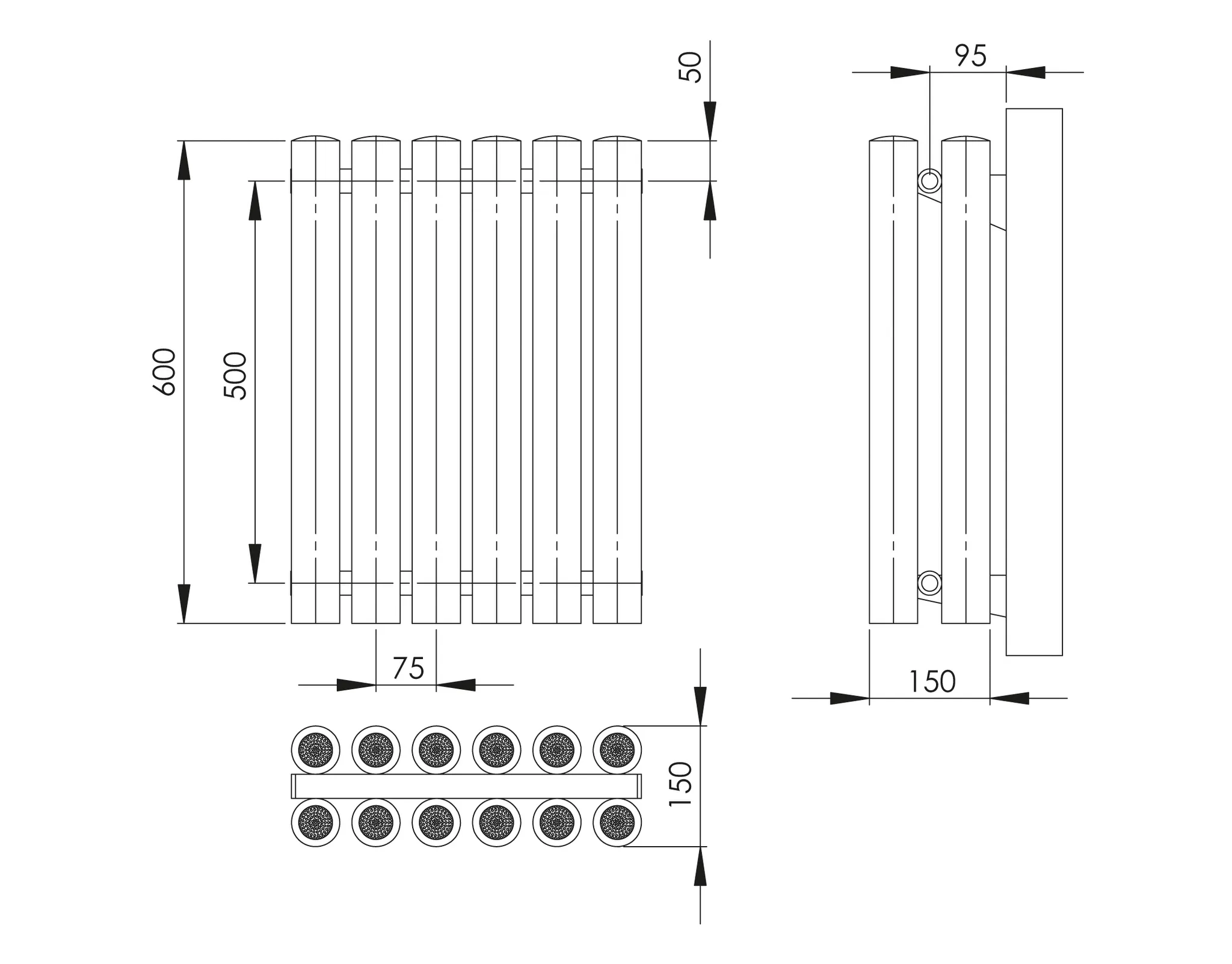 ASW Hygieneheizkörper zweireihig „Climaster“ C2 28,5 × 60 cm ASW Hygieneheizkörper zweireihig „Climaster“ C2 28,5 × 60 cm