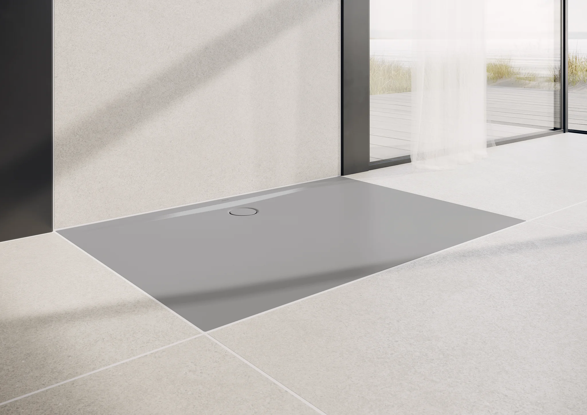 Kaldewei SUPERPLAN ZERO Duschfläche, alpinweiß, 900 x 1200 mm, 20 mm tief, bodeneben, Secure Plus Antislip