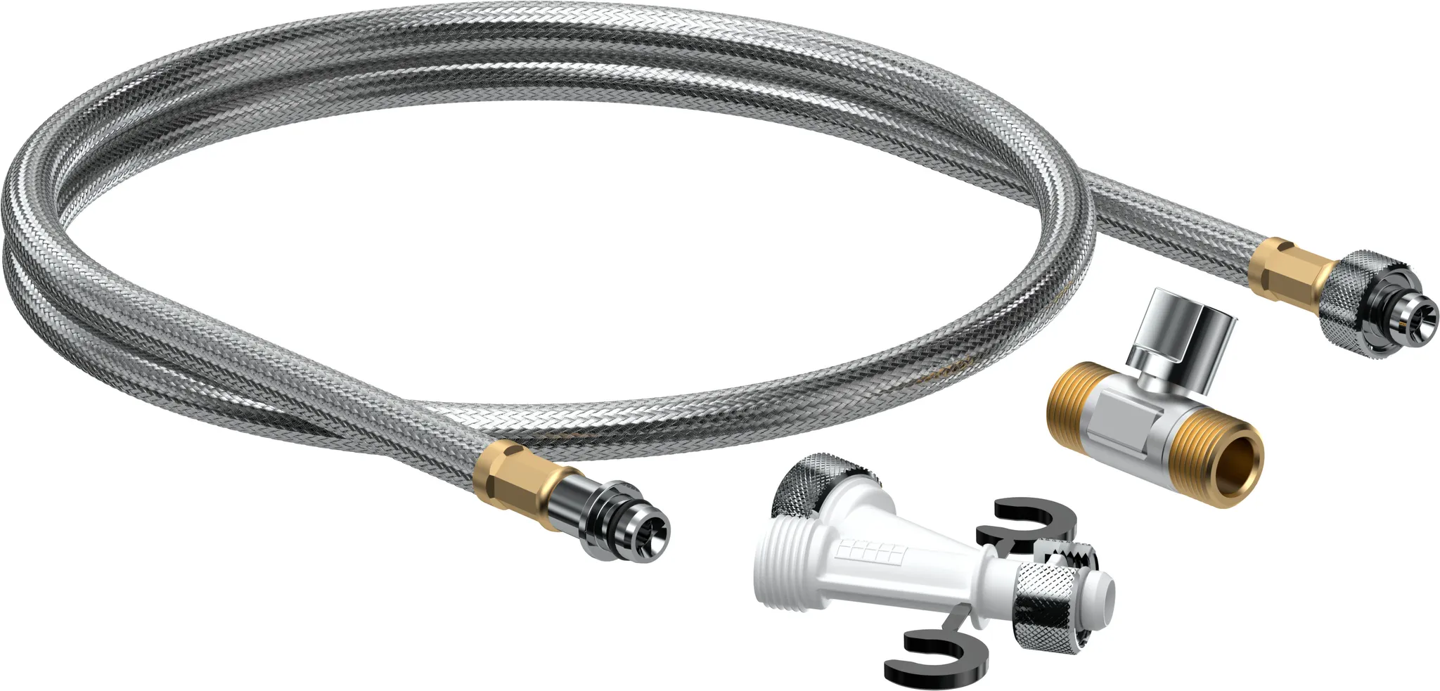 Hansgrohe Wasseranschluss Set für Dusch-WC, G 3/8, inkl. Y-Stück und Befestigungsmaterial
