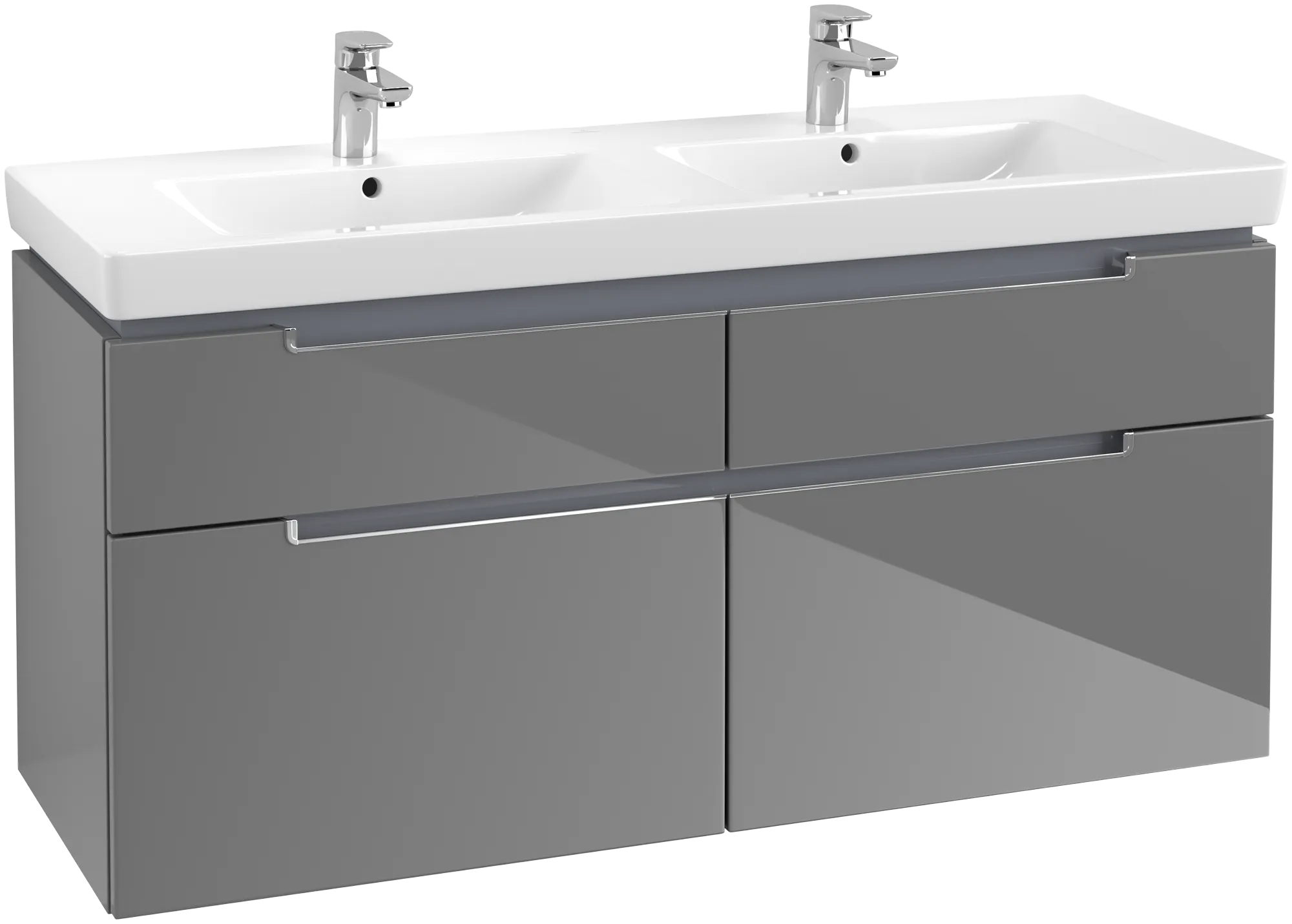 Villeroy & Boch Subway 2.0 Waschbeckenunterschrank A91710, 1287 x 590 x 449 mm, Glossy Grey Villeroy & Boch Subway 2.0 Waschbeckenunterschrank A91710, 1287 x 590 x 449 mm, Glossy Grey