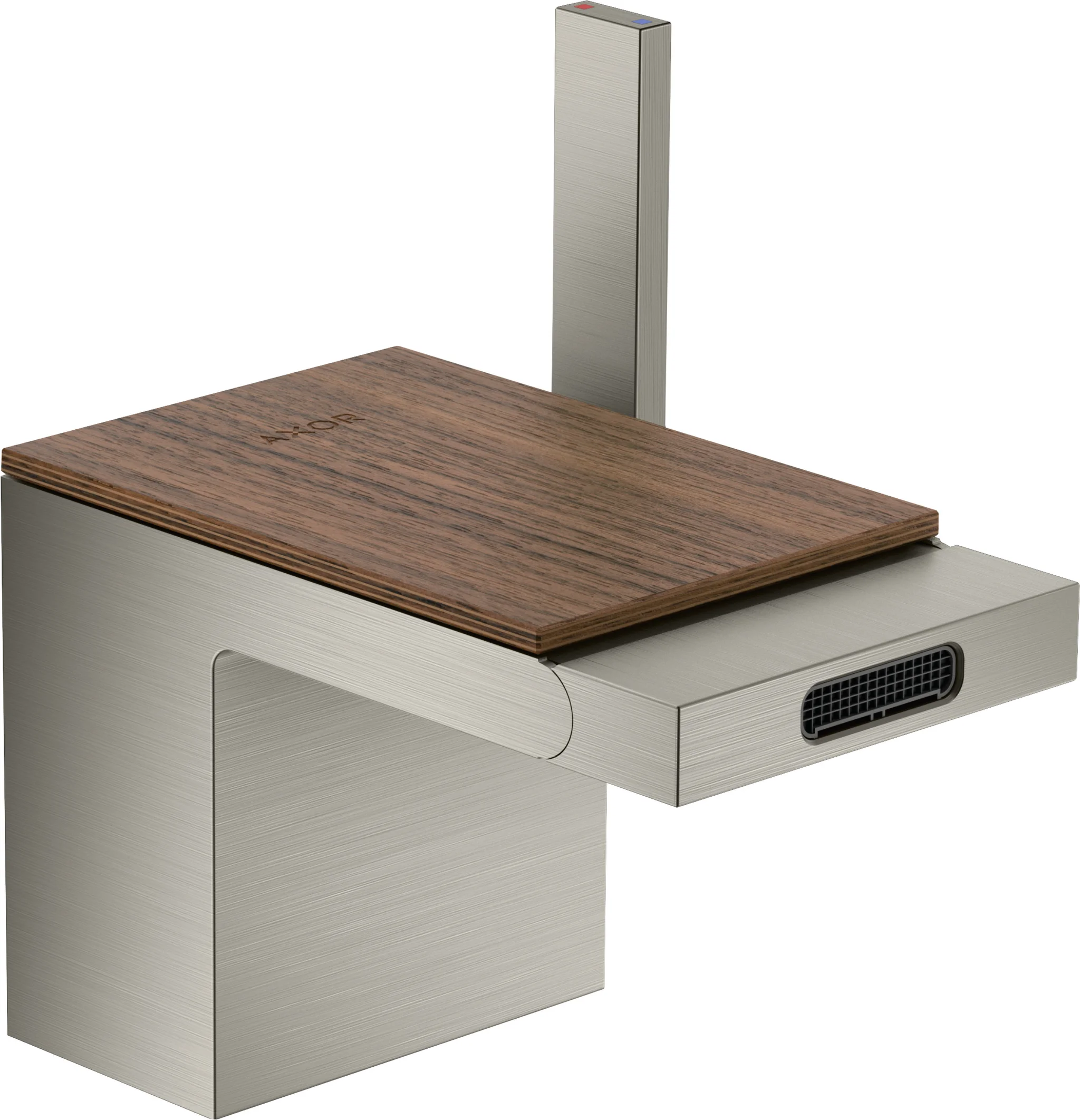 Hansgrohe AXOR MyEdition Platte 117 mm, Amerikanischer Nussbaum, abnehmbar Hansgrohe AXOR MyEdition Platte 117 mm, Amerikanischer Nussbaum, abnehmbar