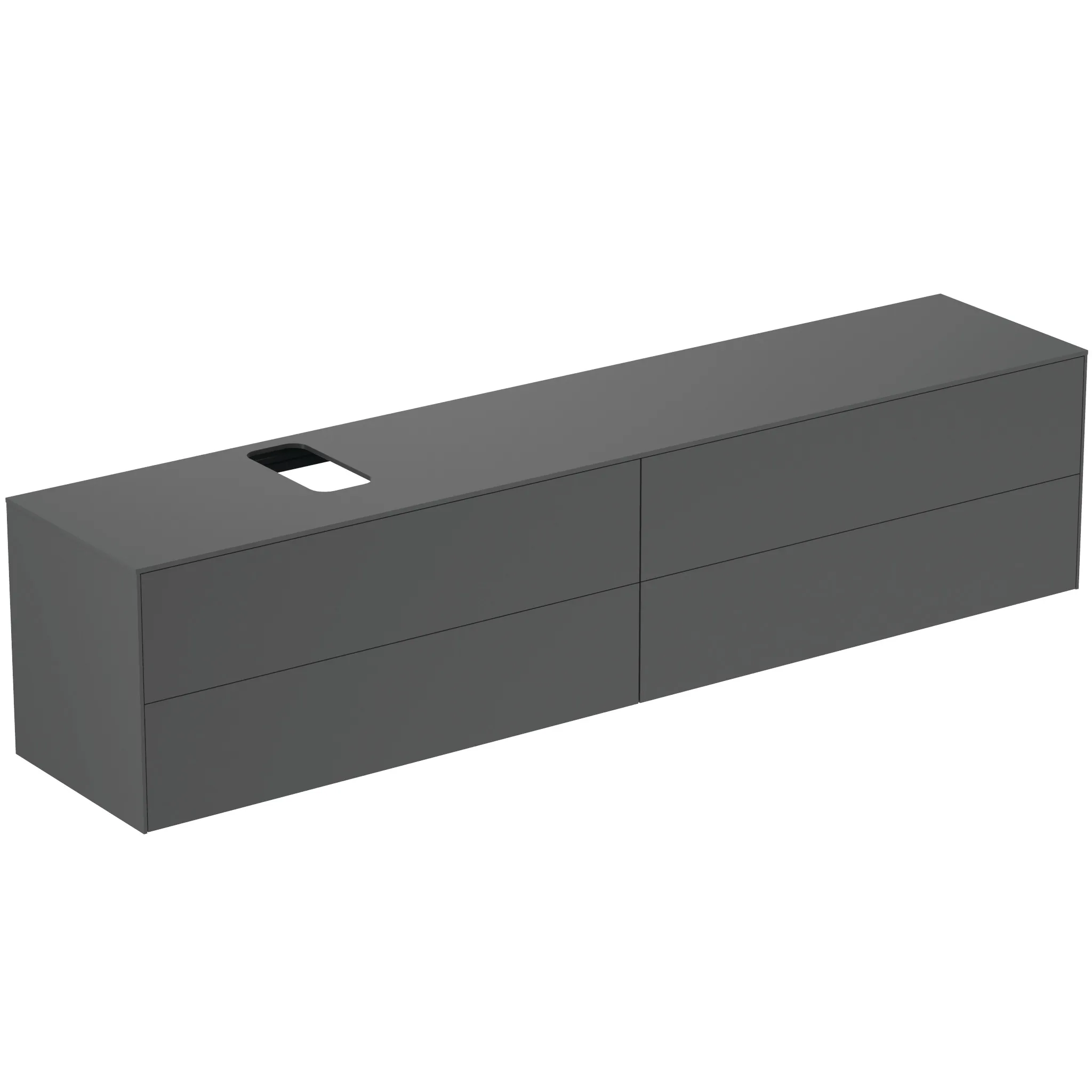 Ideal Standard Waschtischunterschrank Conca, 4 Auszüge, Anthrazit