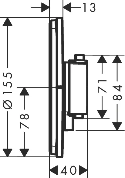 Hansgrohe ShowerSelect Comfort S Thermostat Unterputz, Mattweiß, 2 Verbraucher, einfache Installation, Sicherheitssperre bei 40°C