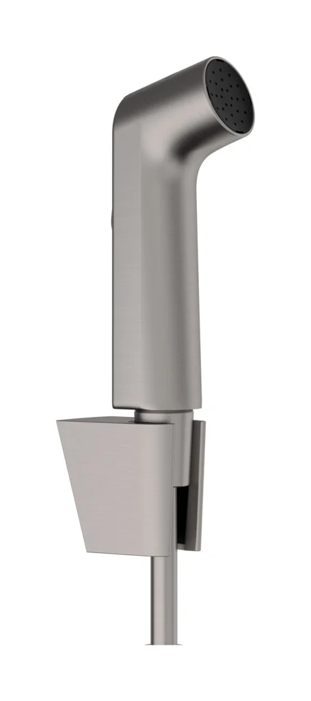 Hansgrohe Bidette Handbrause 1jet S EcoSmart mit Porter S Brausehalter und Brauseschlauch 125 cm, Brushed Black Chrome Hansgrohe Bidette Handbrause 1jet S EcoSmart mit Porter S Brausehalter und Brauseschlauch 125 cm, Brushed Black Chrome