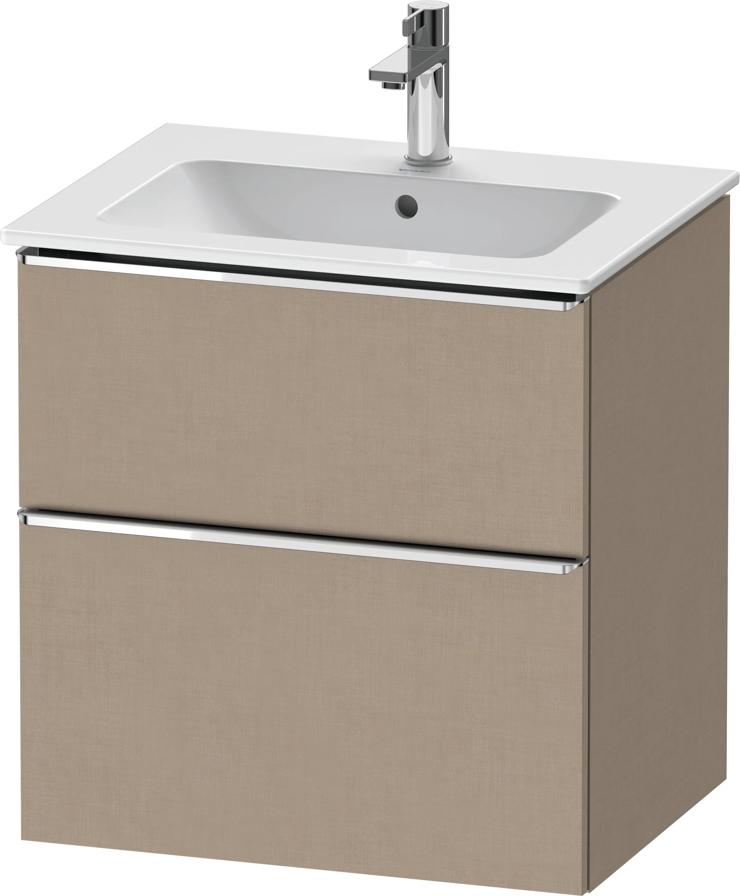 Duravit Waschtischunterschrank wandhängend „D-Neo“ 61 × 62,5 × 46,2 cm Leinen