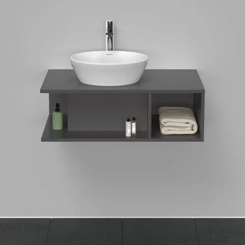 Duravit Waschtischunterschrank wandhängend „D-Neo“ 80 × 26 × 55 cm Graphit Matt Duravit Waschtischunterschrank wandhängend „D-Neo“ 80 × 26 × 55 cm Graphit Matt
