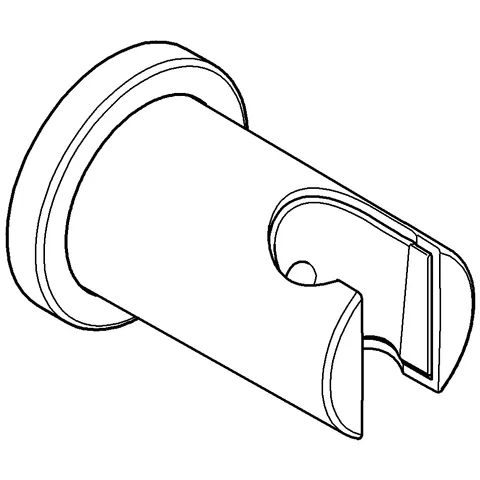 Handbrausehalter Rainshower 27074, nicht verstellbar, mit runder Rosette, chrom Handbrausehalter Rainshower 27074, nicht verstellbar, mit runder Rosette, chrom