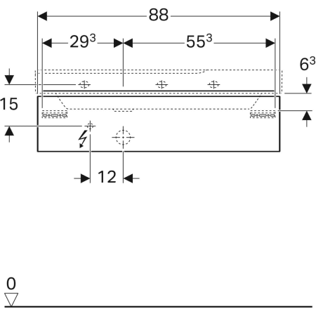 Geberit Waschtischunterschrank „Xeno2“ sculturagrau / Melamin Holzstruktur Geberit Waschtischunterschrank „Xeno2“ sculturagrau / Melamin Holzstruktur