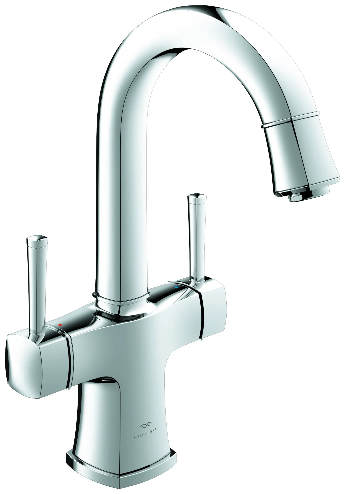 Grohe Grandera Zweigriff-Waschtischbatterie L-Size, Einlochmontage, chrom Grohe Grandera Zweigriff-Waschtischbatterie L-Size, Einlochmontage, chrom