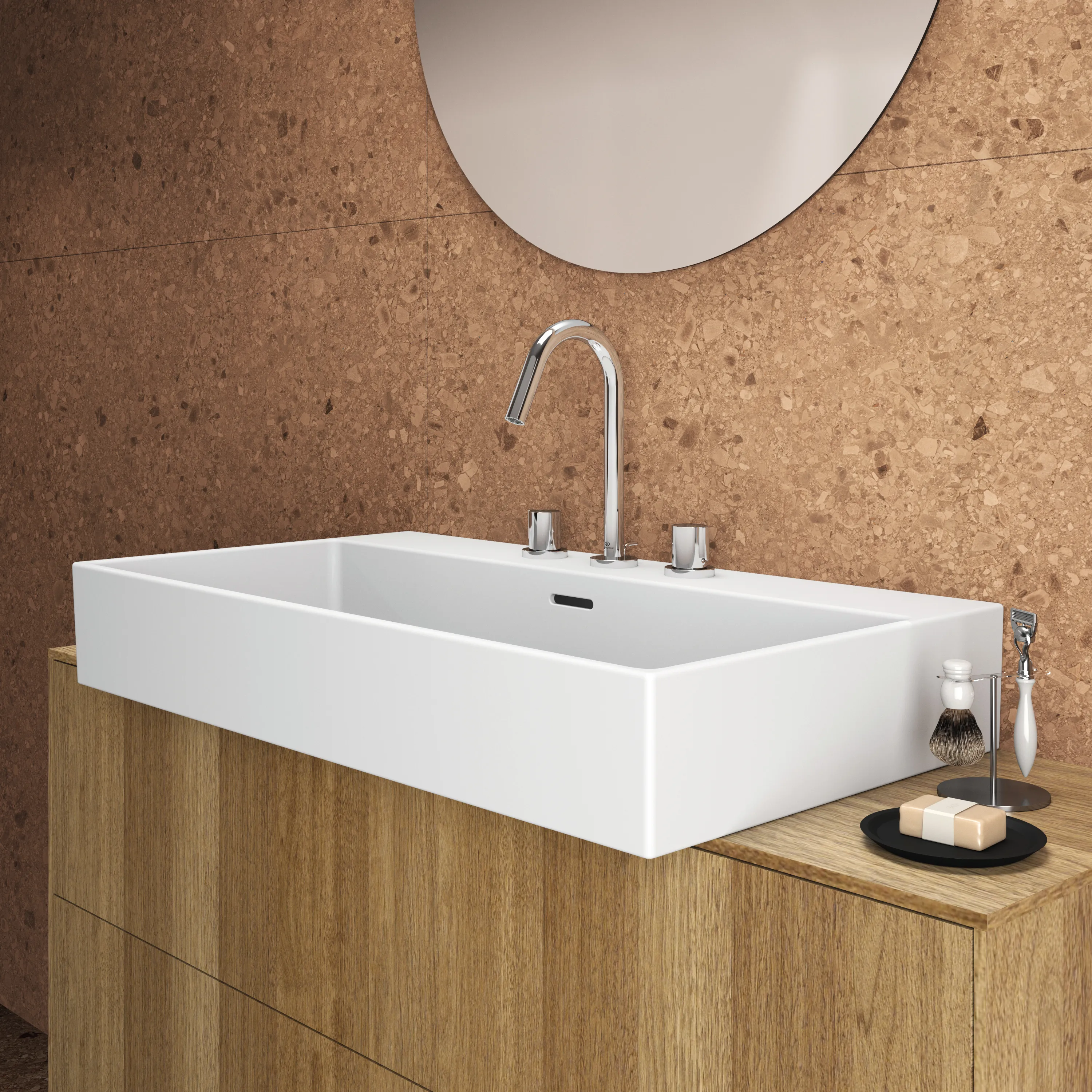 Ideal Standard Joy Arm 3-Loch Waschtischarmatur BC783AA, Chrom Ideal Standard Joy Arm 3-Loch Waschtischarmatur BC783AA, Chrom