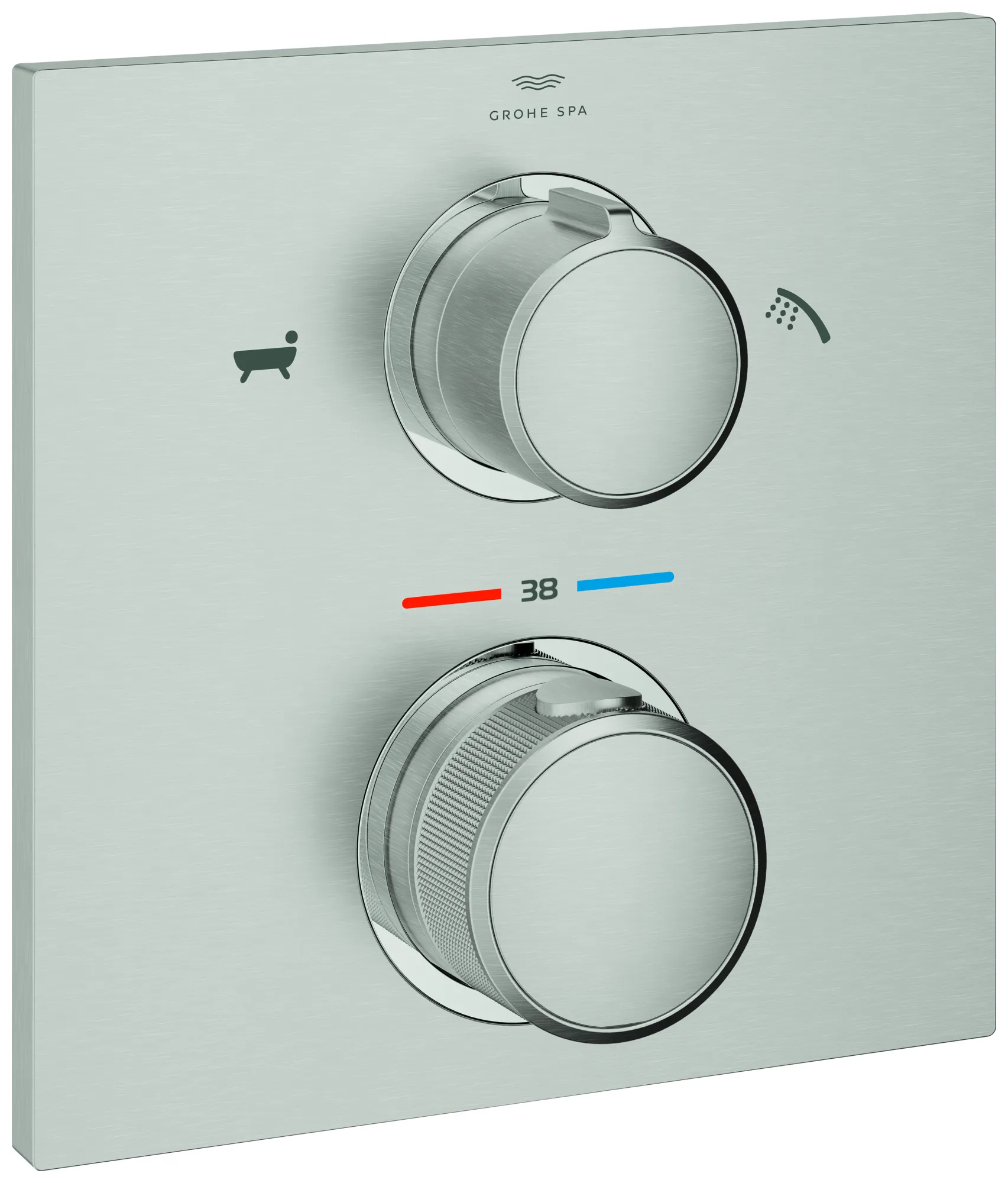 Grohe Allure Thermostat-Wannenbatterie 19446_2 supersteel Grohe Allure Thermostat-Wannenbatterie 19446_2 supersteel