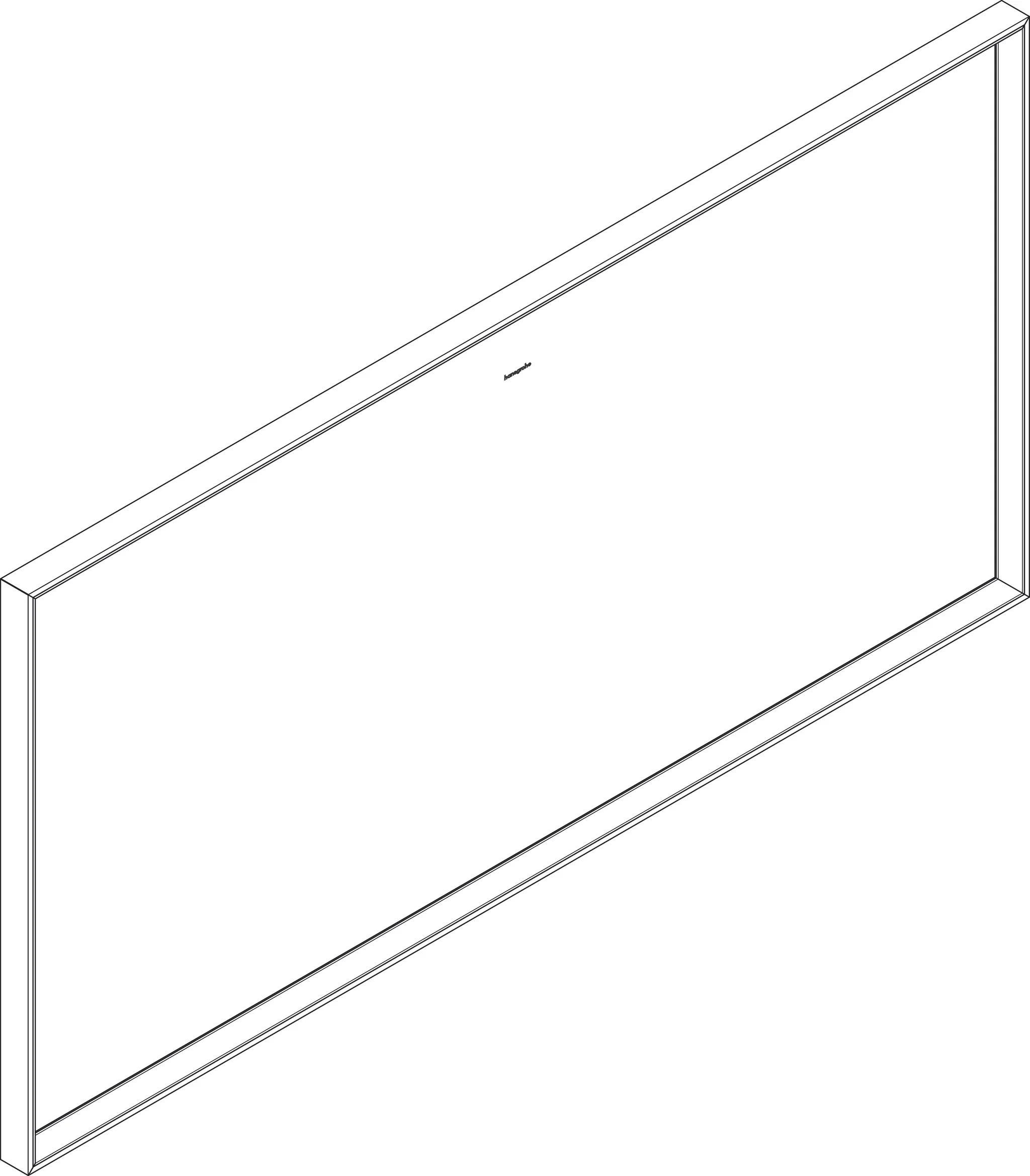 Hansgrohe Xarita E Spiegel 1400/700/50 mm, Mattweiß, LED-Beleuchtung mit Infrarotsensor, stufenlos dimmbar, AntiFog, Wandmontage