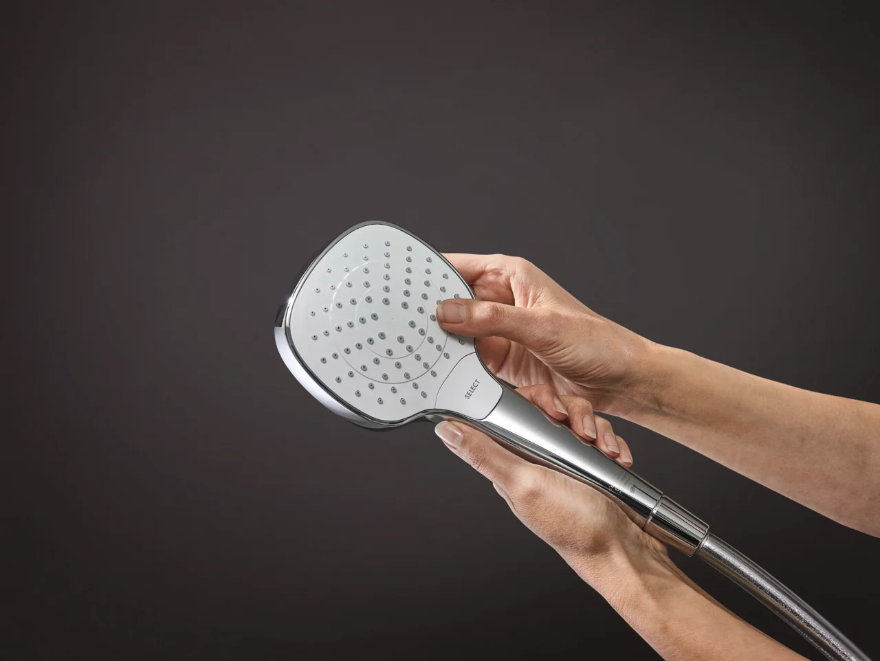 Hansgrohe Handbrause Croma Select E Vario EcoSmart, weiß/chrom, 110 mm Brausekopfgröße, Rain/TurboRain/IntenseRain Strahlarten, QuickClean, max. Durchfluss 8 l/min bei 3 bar Hansgrohe Handbrause Croma Select E Vario EcoSmart, weiß/chrom, 110 mm Brausekopfgröße, Rain/TurboRain/IntenseRain Strahlarten, QuickClean, max. Durchfluss 8 l/min bei 3 bar