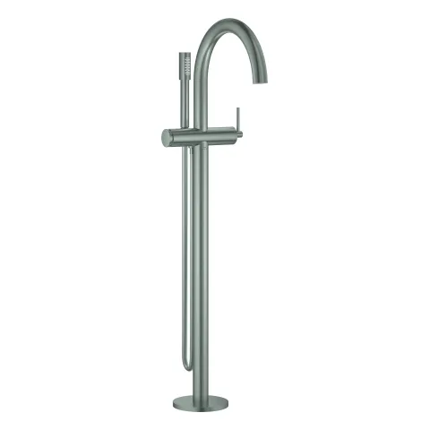 Einhand-Wannenbatterie Atrio 24368, Bodenmontage, Fertigmontageset für 45 984, mit Brauseset Rainshower Aqua Stick, chrom Einhand-Wannenbatterie Atrio 24368, Bodenmontage, Fertigmontageset für 45 984, mit Brauseset Rainshower Aqua Stick, chrom